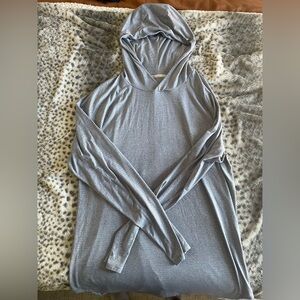 Lululemon License to Train Hoodie - Large - grey with blue hue - lightweight